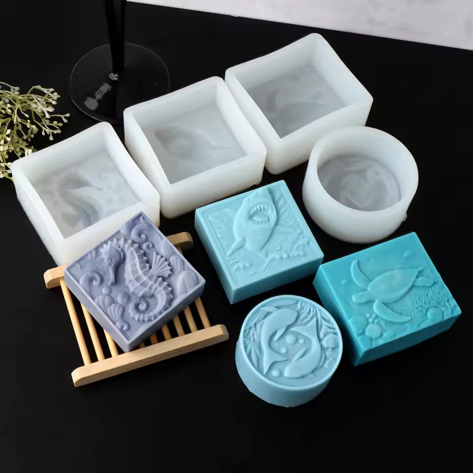 Soap Making Gifts - 3D 해마 실리콘 비누 몰드 DIY