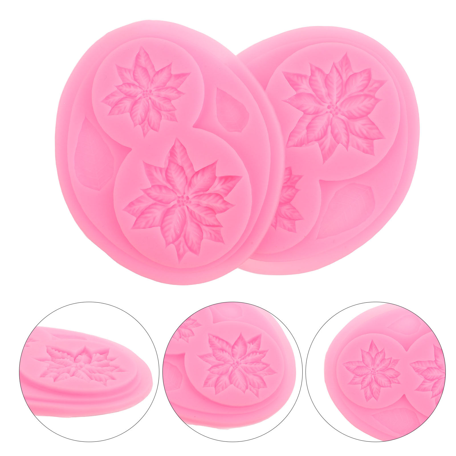 2개의 꽃무늬 실리콘 몰드, 케이크 장식, 초콜릿, 퐁 - Soap Making Ins 리뷰 및 가격
