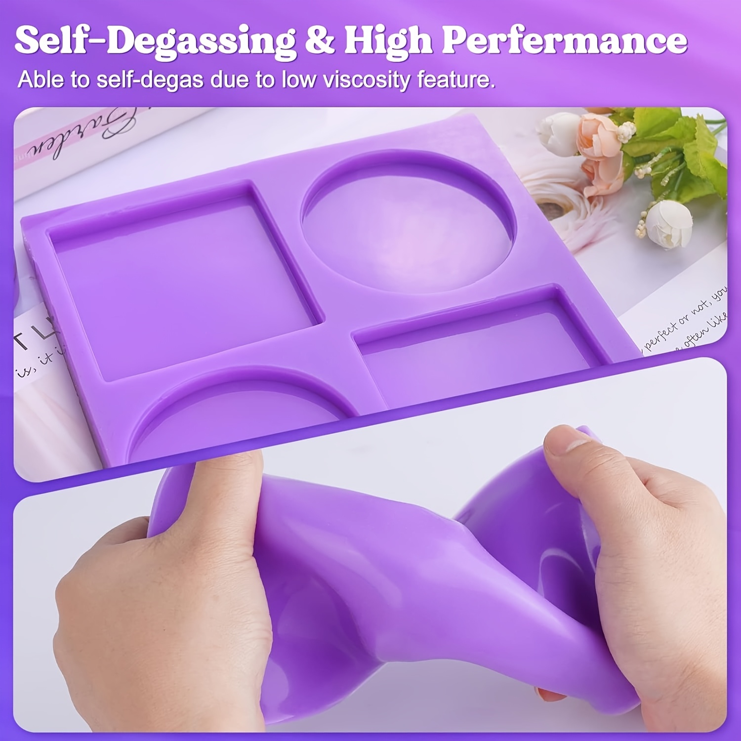 보라색 액상 실리콘 고무 1:1 비율 시각적 혼합 몰드 - Soap Making Kit For Beginners 리뷰 및 가격