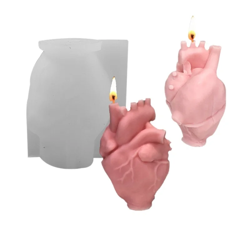 DIY 인간 심장 실리콘 캔들 몰드 창의적인 3D 하트 - Soap Making Diy Kit 리뷰 및 가격