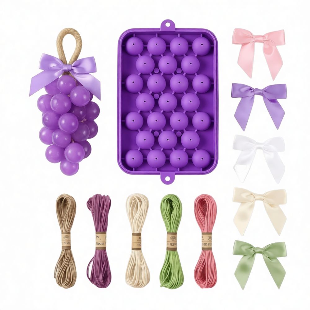 포도 모양 실리콘 비누 몰드, DIY 과일 향 캔들 제 - Soap Making Gifts 리뷰 및 가격