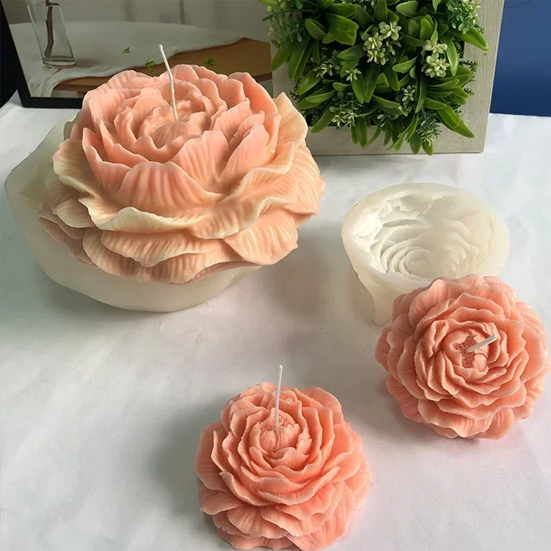 특대형 3D 꽃 캔들 실리콘 몰드 DIY 모란 아로마  - Soap Making Diy Kit 리뷰 및 가격