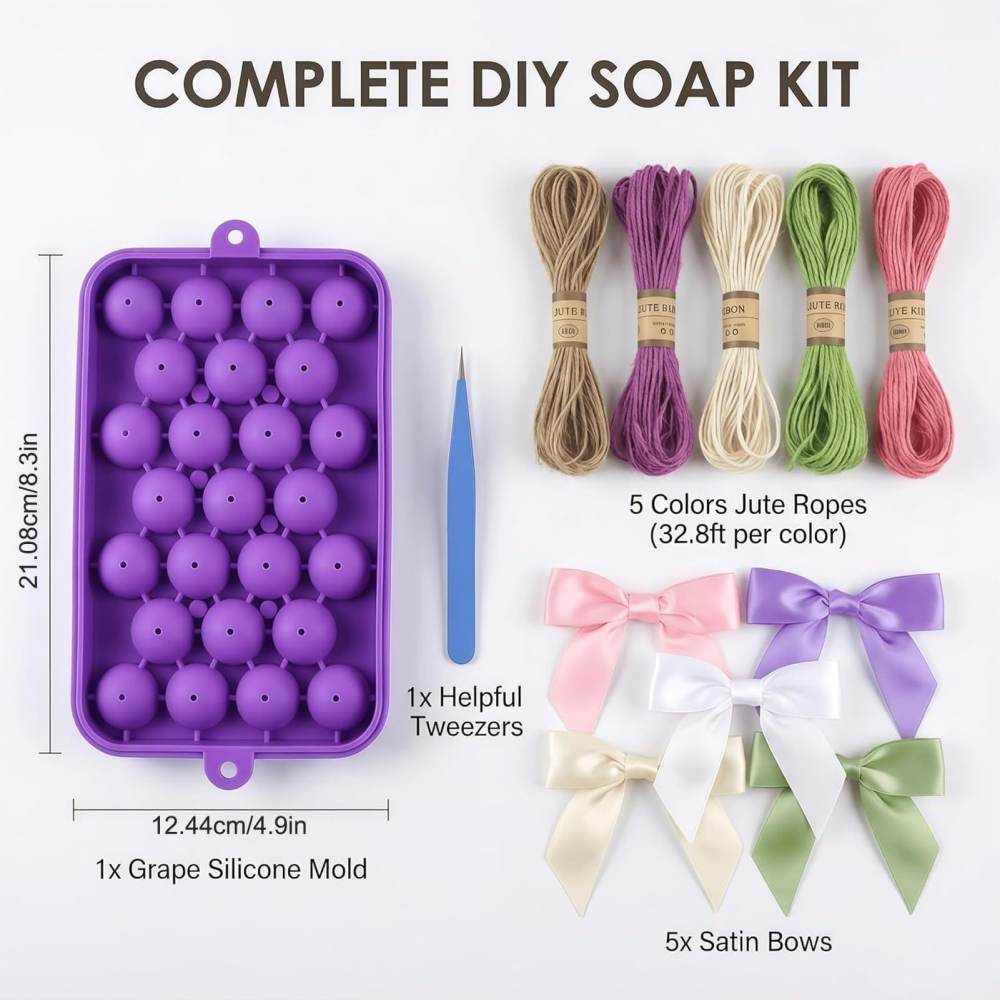 포도 과일 모양 비누 몰드, DIY 공예 용품, 3D  - Soap Making Diy Kit 리뷰 및 가격